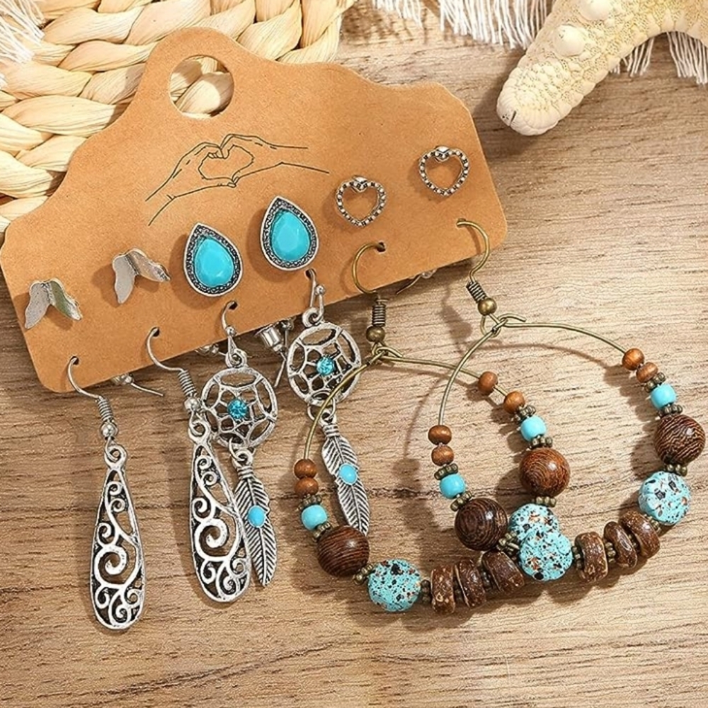 Boho Style Earrings NWT
